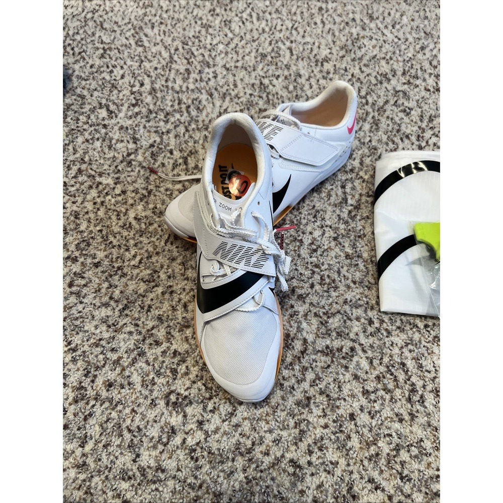 Nike Air Zoom Long Jump LJ Elite Mens Track Spikes White CT0079-101 New Sz 10 - Picture 2 of 5